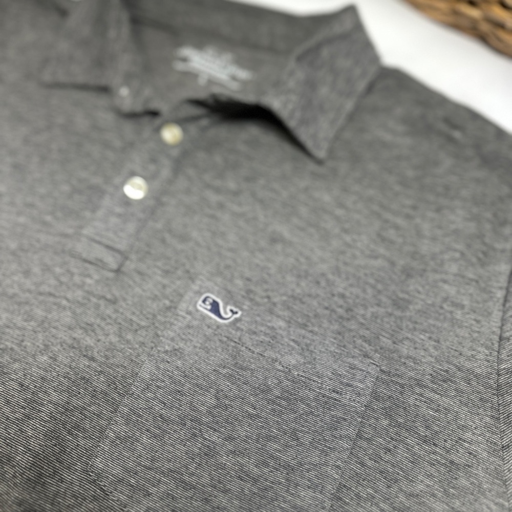 Men’s Vineyard Vines Charcoal Polo Shirt Size L